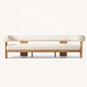 Muebles de Jardín de Teca Indonesia Hechos a Mano, Muebles de Exterior de Lujo para Hotel, Sofá Bondi de Teca Sólida - Product Image 3