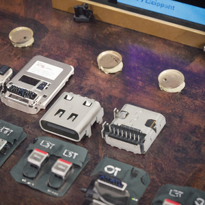 ช่องเสียบ USB 3.1 Type C แบบตัวเมีย 24 พิน โลหะชุบนิกเกิล ขั้วต่อ USB - Product Image 3