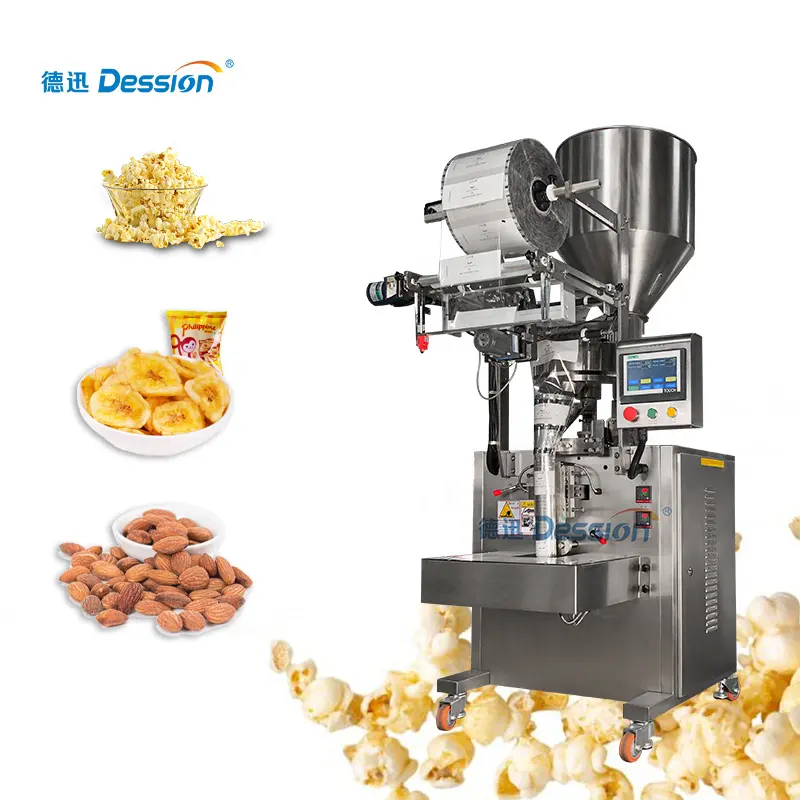 Otomatik azot dolum patlamış mısır paketleme makinesi için 500 granül paketleme makinesi
