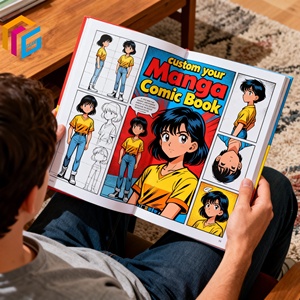 Factory Custom Printed High Quality Hardcover Perfect Binding <strong>Full</strong> Color Comic Book Manga Books With Logo Printing - Product Image 5