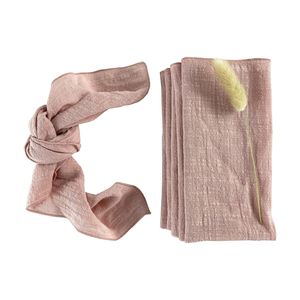 Ensemble de serviettes en tissu de lin de haute qualité 100% mariage brodé à la main pour Table de Champagne réutilisable pour un usage domestique - Product Image 1