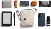 Tas Selempang Kecil Anti Air Bahan Polyester untuk E-reader/Tablet, Dompet, Kacamata & Ponsel