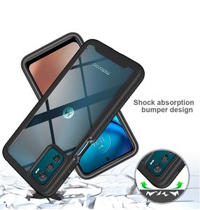 Marco de goma armadura Triple a prueba de golpes, funda de teléfono acrílico transparente para Motorola <span class=keywords><strong>Moto</strong></span> G42 G51 G71 <span class=keywords><strong>Power</strong></span> Pure 5G 2022, funda de parachoques - Product Image 4