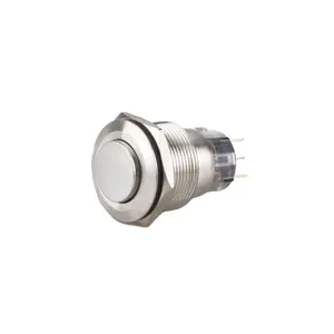 LVBO 22mm Ip67 Metal waterproof push button switch 22mm 4pins or 5pins kitchen cabinet 22mm Push Button