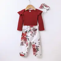 الاطفال الملابس مجموعة ثوب فضفاض للبنات الرضع مصمم الملابس الوليد الطفل الملابس 2 قطعة مجموعة