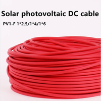 Niedrigrauchhaltiges, halogenfreies Solarkabel -40 ℃ ~90 ℃   2,5-16mm² -H1Z2Z2-K Verzinnter Kupferdraht 25 Jahre Haltbarkeit für 10KW PV-System