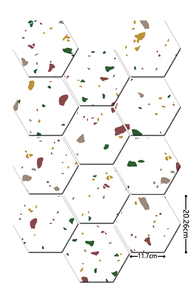 Autocollant mural hexagonal SXP en PVC, imitation marbre, grain <span class=keywords><strong>de</strong></span> bois, auto-adhésif, imperméable, <span class=keywords><strong>panneau</strong></span> mural décoratif pour salon, chambre <span class=keywords><strong>à</strong></span> coucher, intérieur - Product Image 3