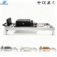 Reformer de Pilates Premium, Estructura de Aleación de Aluminio Anodizado Resistente, Diseño Clásico, Estructura de Alta Resistencia