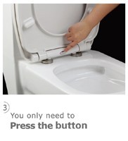 Copriwater per WC domestico con chiusura ammortizzata, sicuro per bambini, atossico, facile <span class=keywords><strong>da</strong></span> pulire - Product Image 4