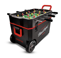 Refroidisseur de jeu de football de table 60L en plastique HS pour seau à glace avec grandes roues pour coffre à glace de pique-nique avec logo promotion