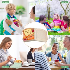 Explosion-Proof Portable <b>Lunch</b> <b>Box</b> Large Capacity Bento <b>Box</b> for Food Packaging for Toasted Bread Sandwiches - Product Image 3