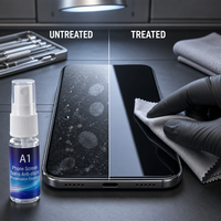 Protecteur d'écran liquide de qualité industrielle A1, nano micro-silice, essence céramique invisible modifiée anti-rayures, Guangdong