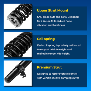 Koil pegas pegas perakitan Struts lengkap depan untuk 2003-2008 untuk <span class=keywords><strong>Mazda</strong></span> 6 Set suspensi 2 Model 172195 - Product Image 2