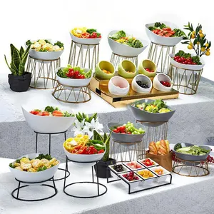 Hotel Restaurant Wedding Buffet Party Food Display Catering Stand Serving Salad Fruits Rack Dessert Risers For Food Dishes