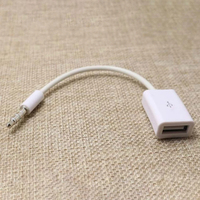 Auto MP3 3,5mm Stecker AUX Audio Stecker Buchse zu USB 2.0 Buchse Konverter Kabel Kopfhörer Kabel Hochwertiges PVC für Auto