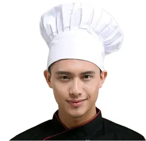 Japanese chef Adjustable Baker Kitchen Cook Restaurants Catering Elastic Men Women Black Red White Striped Plain Cooker chef Hat