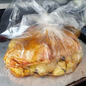 गंध सबूत टिकाऊ नायलॉन भुना ओवन बैग फसल के लिए उपयोग खाना ग्रेड प्लास्टिक तुर्की चिकन पैकेजिंग बैग