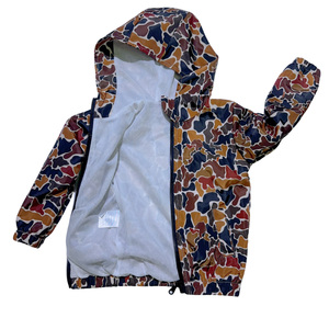 Giacca a vento impermeabile con cerniera personalizzata di alta qualità per bambini Bomber invernale con stampa mimetica - Product Image 3