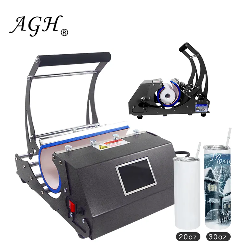 AGH China USA Warehouse Sublimation Digital Display Tumbler Bottle Mug Printing Heat Press Machine