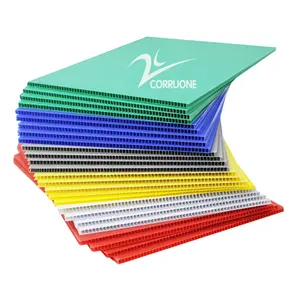 2mm 3mm Floor Protection Sheet PP Corrugated Roofing Building PP Sheet Plastic Sheet Board For Construction