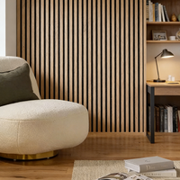 Panneaux acoustiques modernes en MDF absorbant le son avec design 3D pour bureaux, hôtels, appartements (NRC 0.5)