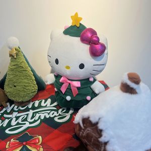 Плюшевая игрушка Hello Kitty в виде рождественской елки, мягкая игрушка-кошка Sanrio, подарок на праздник, доставка из США 3-5 дней - Product Image 4