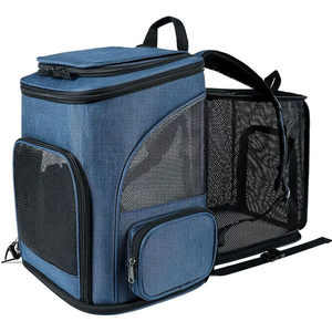 Mochila para gatos al por mayor, expandible, transpirable, de malla, plegable, para perros pequeños, para senderismo, camping, viajes al aire libre - Product Image 6