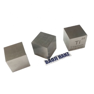 高品質高純度チタン角棒 10mm チタンキューブブロック - Product Image 1