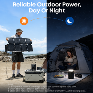 Panneau solaire pliable ultra-léger A4 Anker SOLIX PS60 IP68, chargeur portable anti-poussière MC4 11-60V pour la randonnée et le trekking - Product Image 5