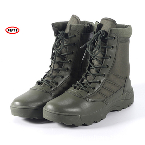 Bottines en cuir pour la marche en plein air, <span class=keywords><strong>pas</strong></span> chères, randonnée, <span class=keywords><strong>chasse</strong></span>, moto, bottes du désert, bottes d'hiver PU ZIP, demi-bottes DYG - Product Image 4