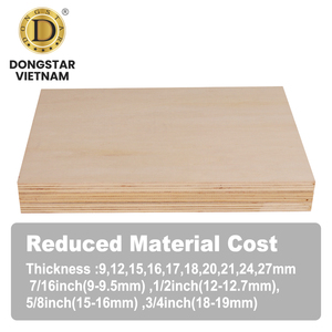 Contrachapado de Álamo de Grado Mueble 4x8 pies 6mm 9mm 12mm 18mm para Fabricación de Gabinetes - Product Image 2