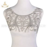 DRA-029 Oude Mode Trouwjurk Bruidsjurk Hals Strass Hang Fringe Applique Voor Diner Jurk