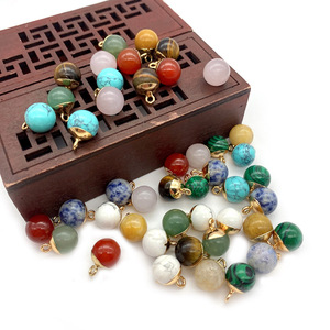 <span class=keywords><strong>2025</strong></span> grosir 10x15mm liontin batu Malachite pirus biru alami cantik bandul imut modis - Product Image 5