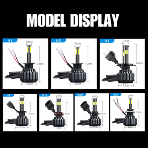 Système d'éclairage automobile en gros d'usine, phare LED à 6 faces H4, 100 000 lumens, H7 100 W pour Honda Vezel, feux LED - Product Image 5