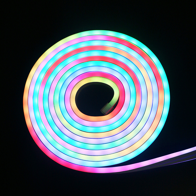 Size 8*16mm 12V LED Neon Light SMD5050 60LEDs Magic Color Changing Ws2811 Led Neon Flex