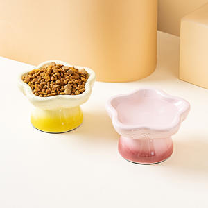 Ciotola per Cani in Ceramica Classica Rialzata e Arrotondata - Ecologica, Impermeabile IPX5, Anti-Sversamento, Protegge le Vertebre Cervicali, Colore Sfumato - Product Image 4