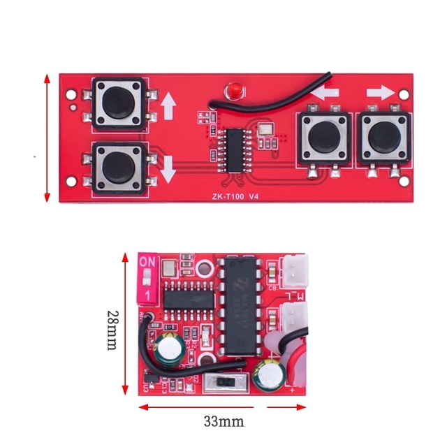 4-channel 2.4G wireless remote control receives smart toy car model Diy remote control kit accessory TR100