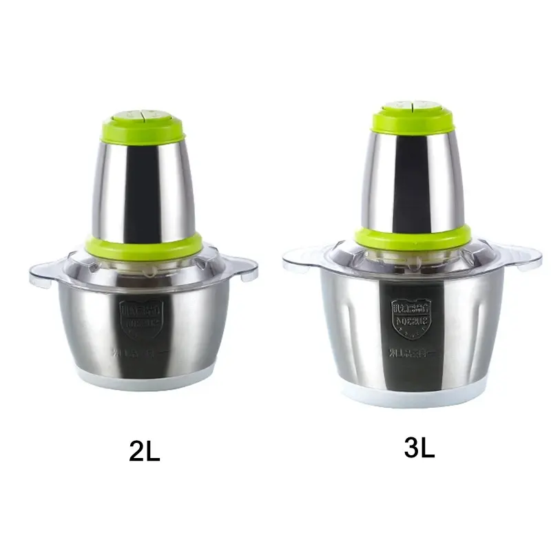 In Stock Multifunction Household Food Chopper Machine Stainless Steel Electric Food Processor Meat Grinder