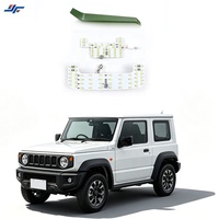 Kit d'éclairage LED pour Suzuki Jimny JB64 2018-2025, éclairage intérieur 3 couleurs, lampe de lecture, éclairage de coffre, luminosité réglable sur 3 niveaux, 12V