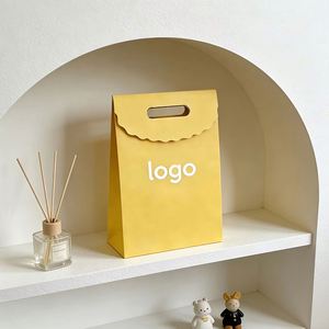 Custom Kraft Paper Bags with Diecut Handles and Personalized Designs Are the Ideal Choice for <b>Packaging</b> Jewelry and Handicrafts. - Product Image 2