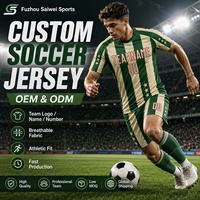 Uniforme de Fútbol Personalizado con Nombre del Jugador, Transpirable y de Secado Rápido, Ropa Deportiva para Equipos de Fútbol