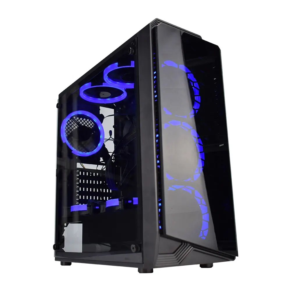 Funda de ordenador para videojuegos, Torre Atx, carcasa Micro Atx Itx, Pc con ventana de Panel lateral, venta al por mayor