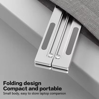 Support de refroidissement pour ordinateur portable, support pliable pour tablette, refroidisseur portable pour tablette et ordinateur portable de 16 à 18 pouces, radiateur de bureau avec ventilateurs