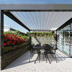 Pergola bioclimatique en aluminium imperméable pour jardin, couverture extérieure automatique en aluminium imperméable - Product Image 2