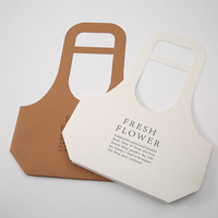 Sac à main en papier pour fleurs pas cher, boîte cadeau pour fleurs imperméable, sac en papier pour la fête des mères