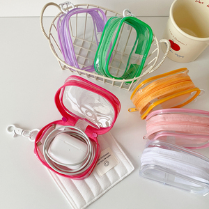 QYS Transparent <b>Blind</b> Box Figure Display Pouch <b>PVC</b> Keychain Makeup Lipstick Storage Bag - Product Image 1