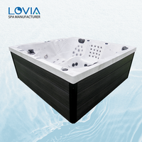 Bain à remous extérieur de luxe en acrylique de conception nouvelle, système de contrôle Balboa, spa avec hydromassage