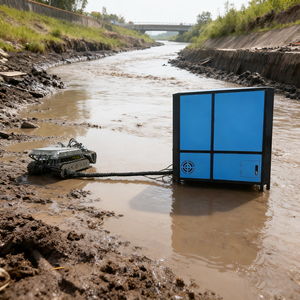 Hot-bán nhỏ gọn dưới nước NẠO VÉT Robot hiệu quả linh hoạt cho thành phố môi trường máy móc có tính năng động cơ bơm - Product Image 4