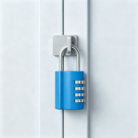 New Padlock 4-digit Combination Lock, Large Lock Used for Locker Security and Door Anti-theft