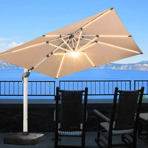 Sombrilla Rectangular de Aluminio para Jardín, Estilo 2026, Color Blanco Perla, Resistente, Protección UV, para Hotel - Product Image 2